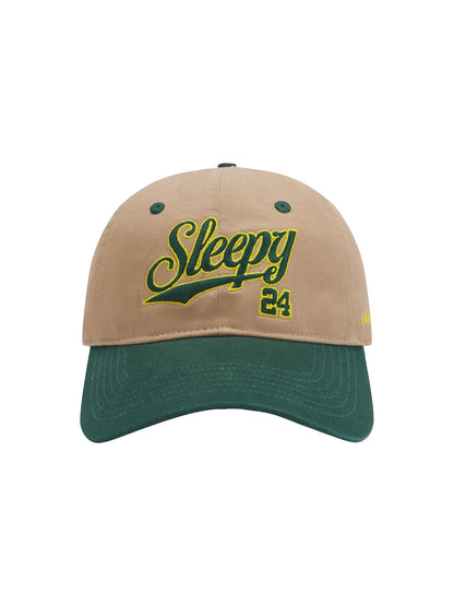 Monday Sleeping Club Sleepy Streamer Font Embroidery Color Matching Baseball Cap