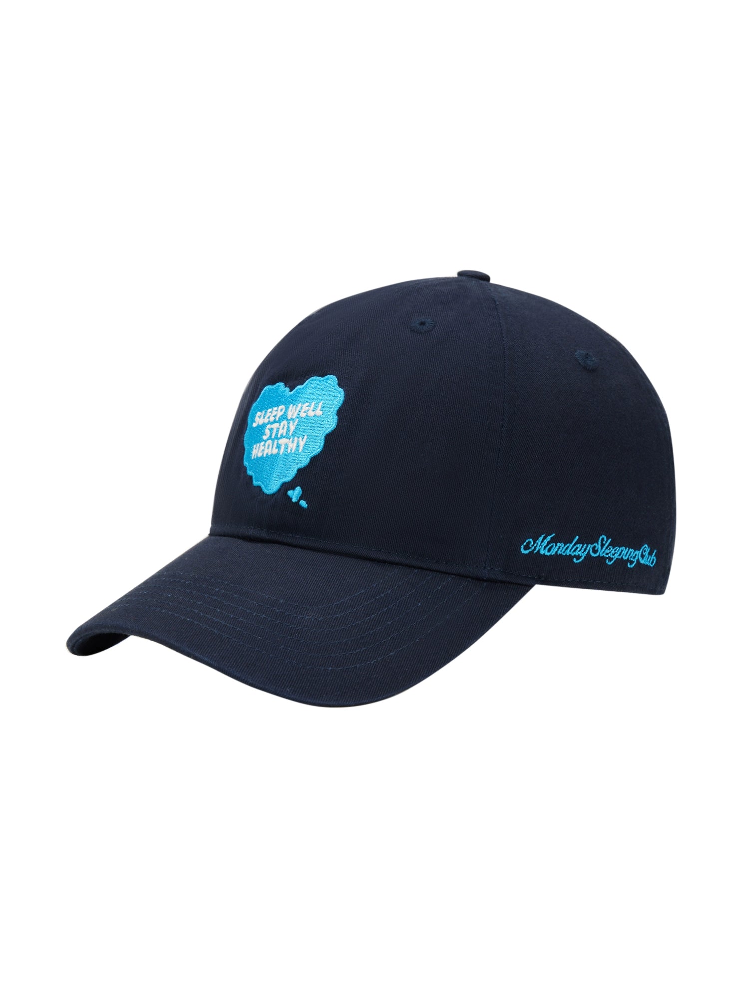 Monday Sleeping Club Heart-shaped Embroidered Baseball Cap