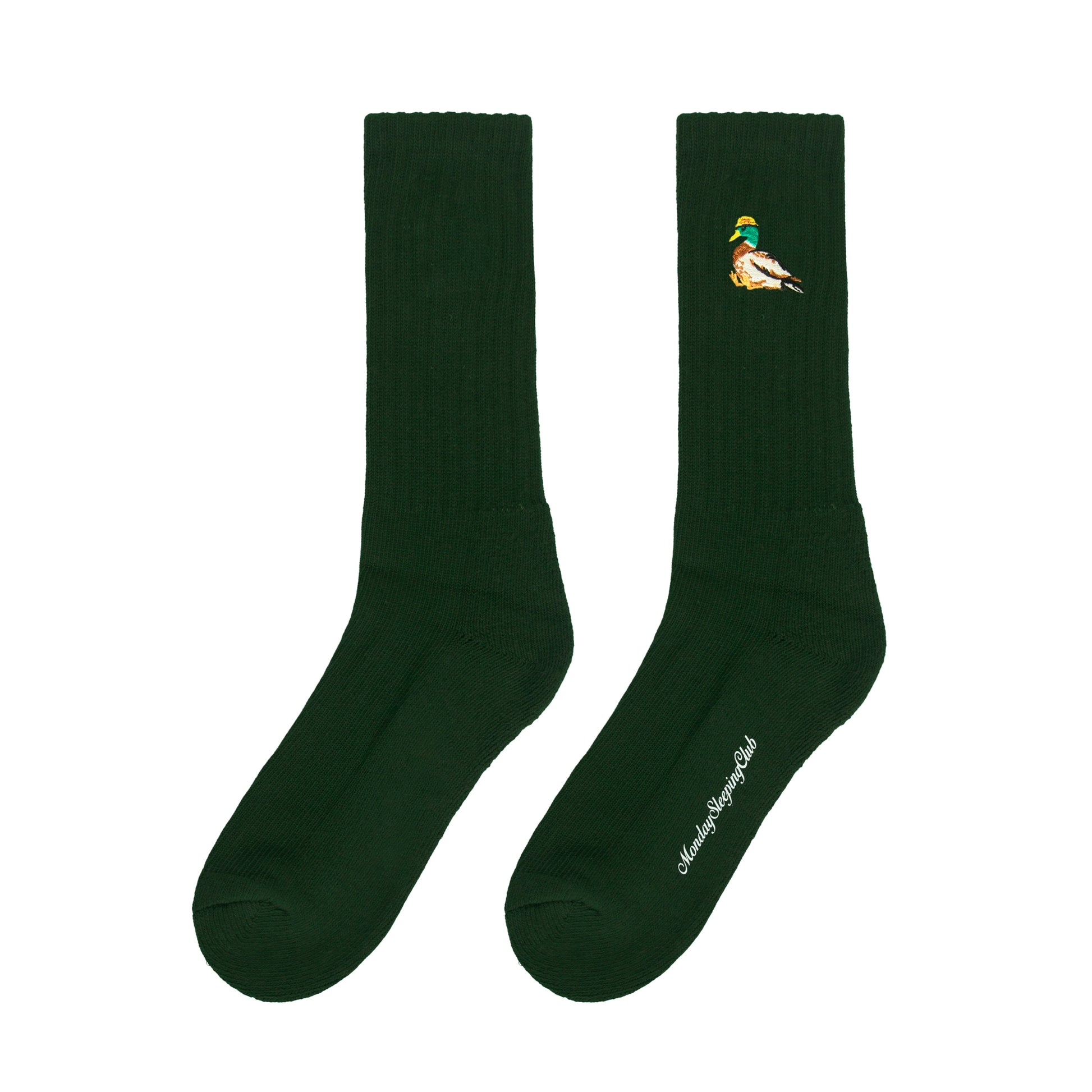 Monday Sleeping Club  Embroidered Cotton Socks