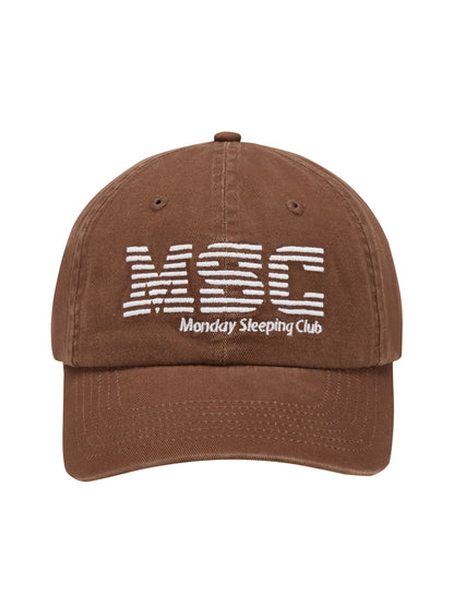 Monday Sleeping Club Office Series Referred To As Font Embroidered Baseball Cap