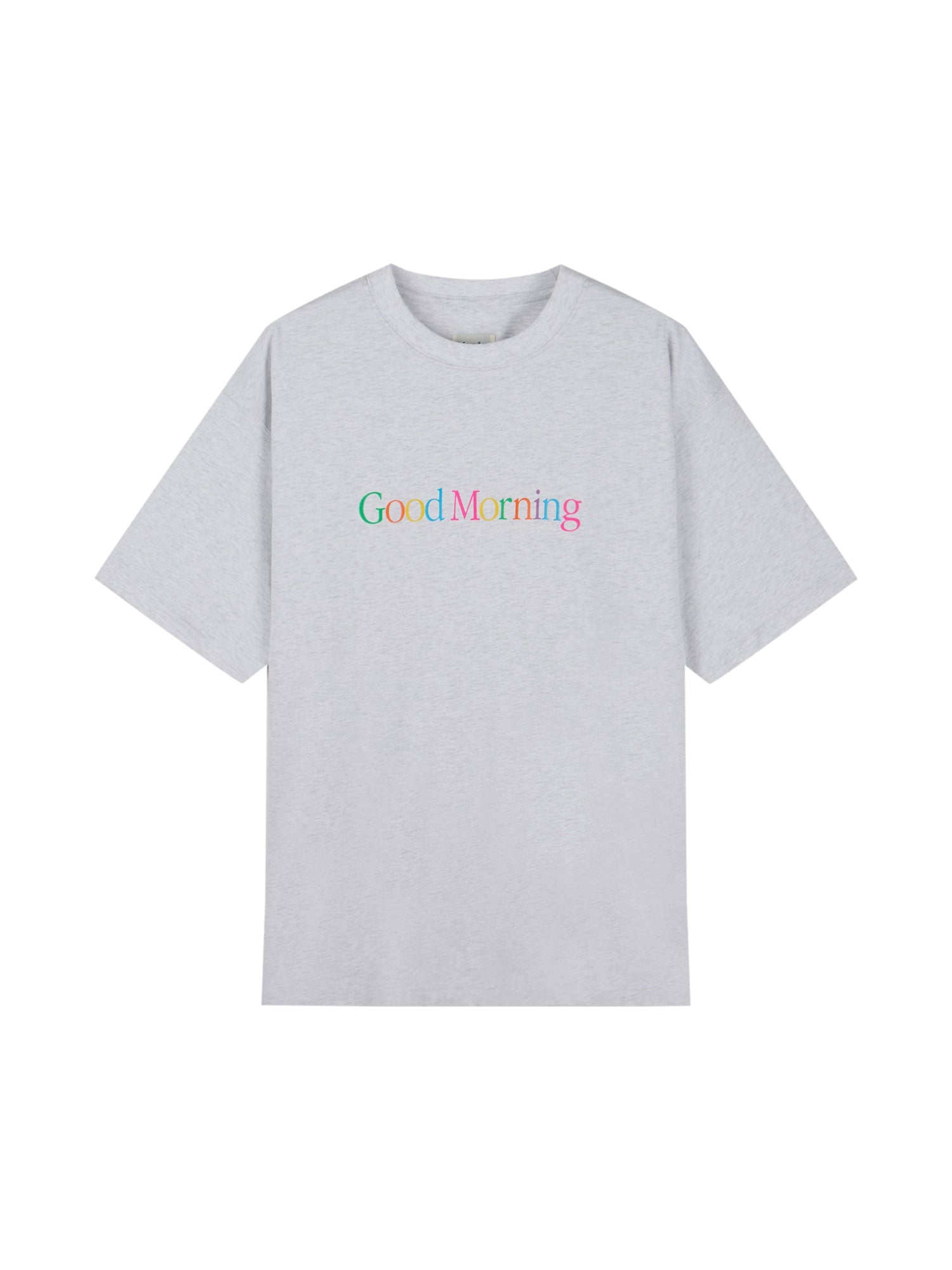 Monday Sleeping Club Day and Night Greetings Printed Short Sleeve T-Shirt