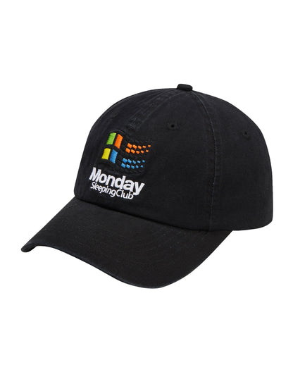 Monday Sleeping Club Office Series Digital Record Label Fun Embroidered Baseball Cap