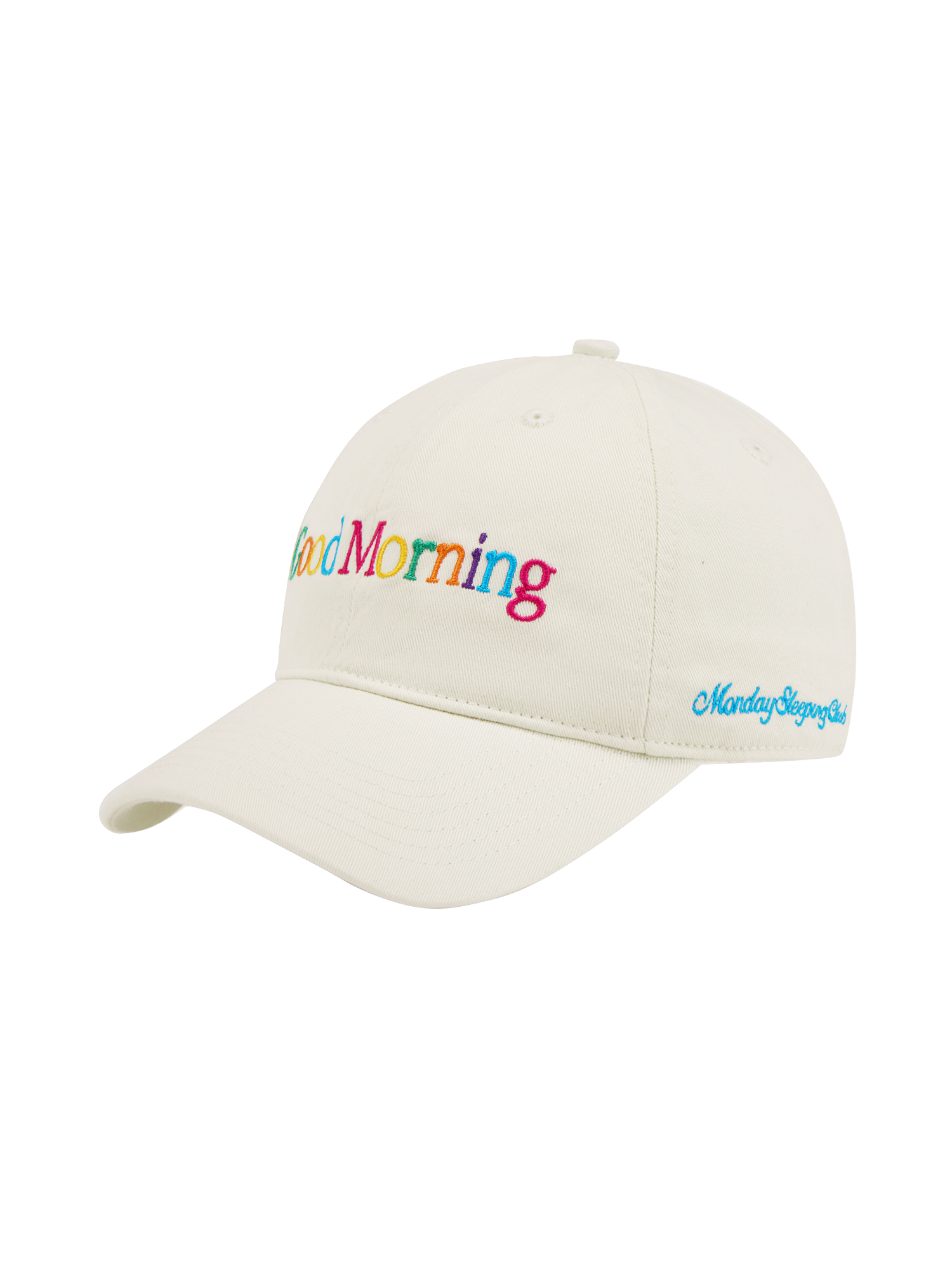 Monday Sleeping Club Day&Night Greetings Embroidered Baseball Cap