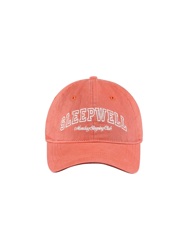 Monday Sleeping Club Academy Series Good Sleep Curved Slogan Embroidered Baseball Cap