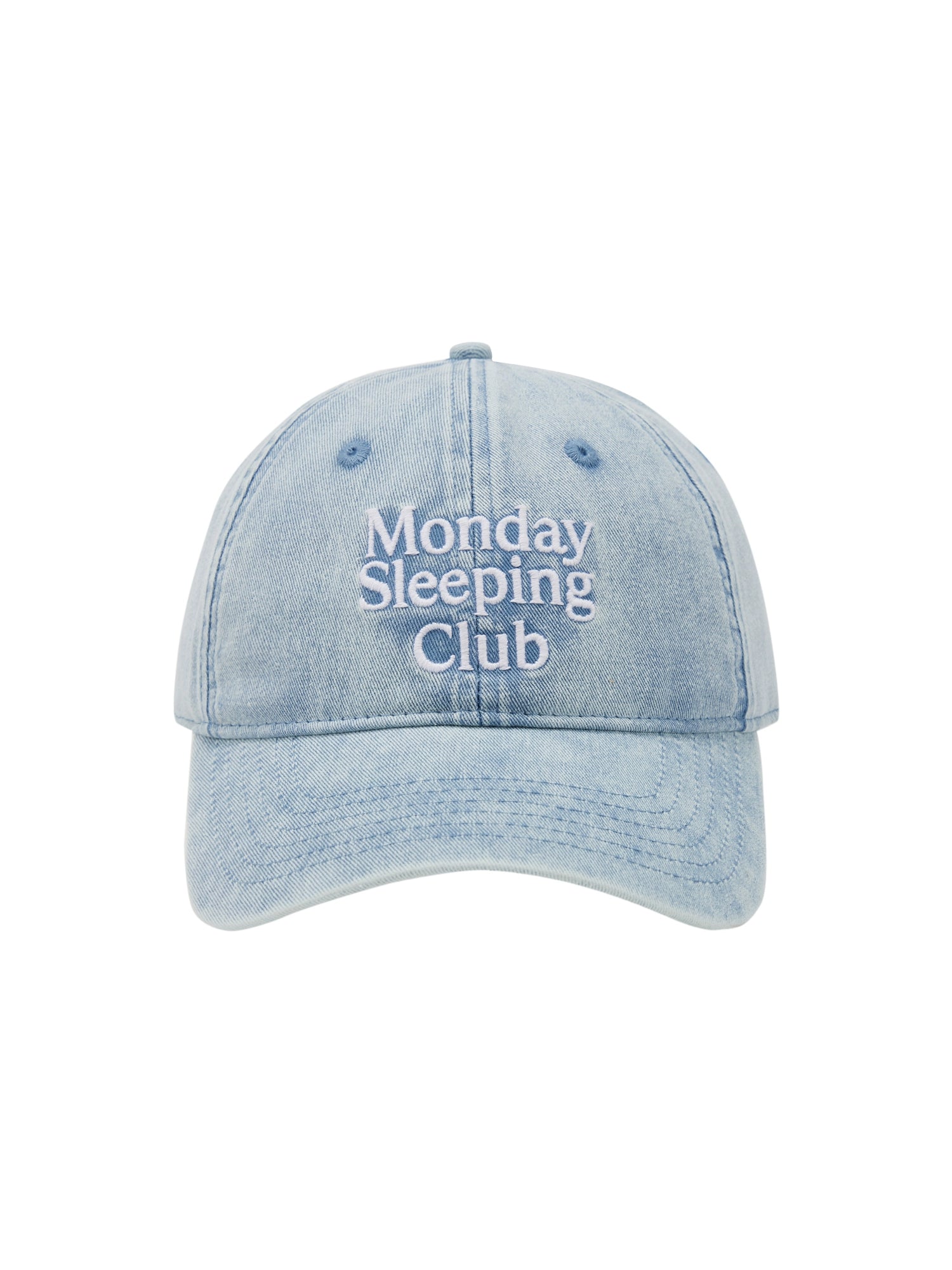 Monday Sleeping Club Standard Font Embroidered Batik Baseball Cap