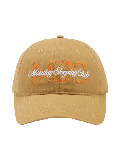 Monday Sleeping Club Embroidered Curved Brim Hat