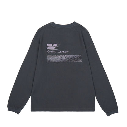 Crying Center Oversized Casual Long Sleeve