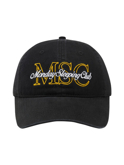 Monday Sleeping Club Embroidered Curved Brim Hat