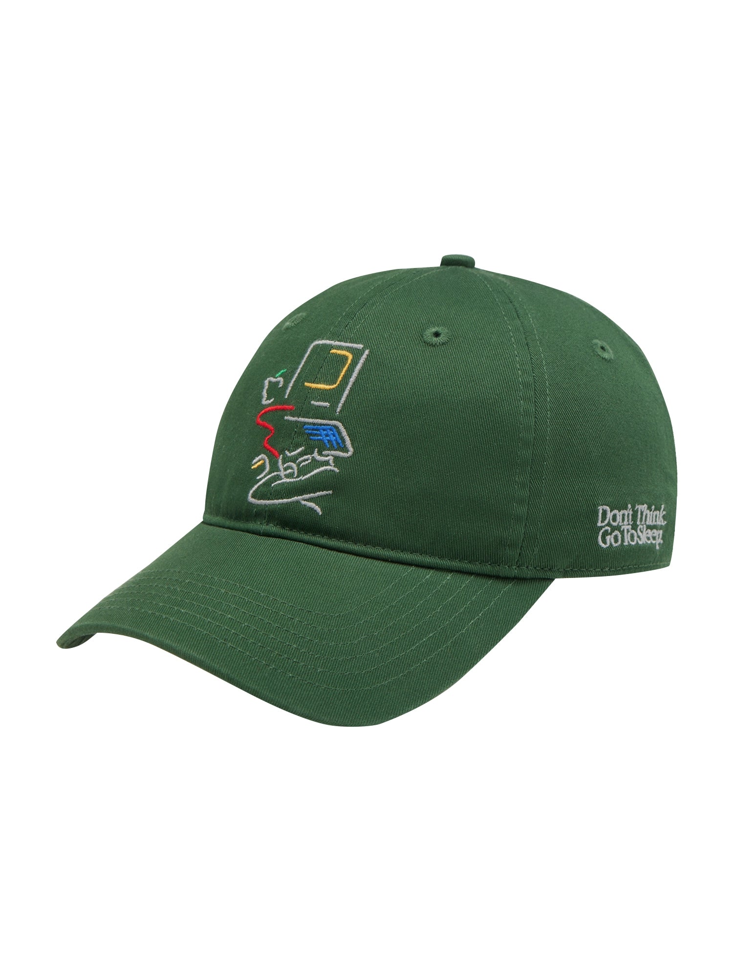 Monday Sleeping Club Office Series Illustration Graphics Embroidered Baseball Cap