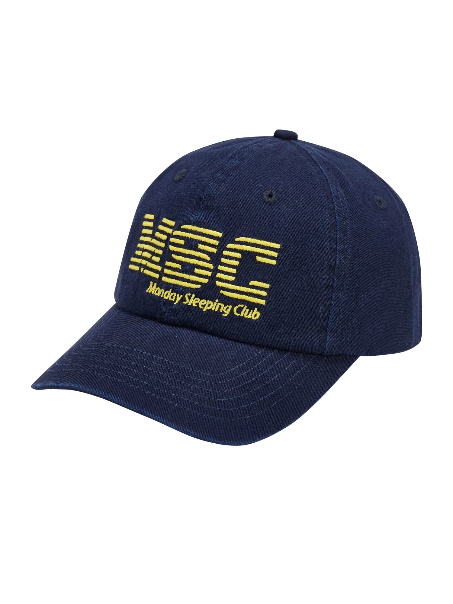 Monday Sleeping Club Office Series Referred To As Font Embroidered Baseball Cap