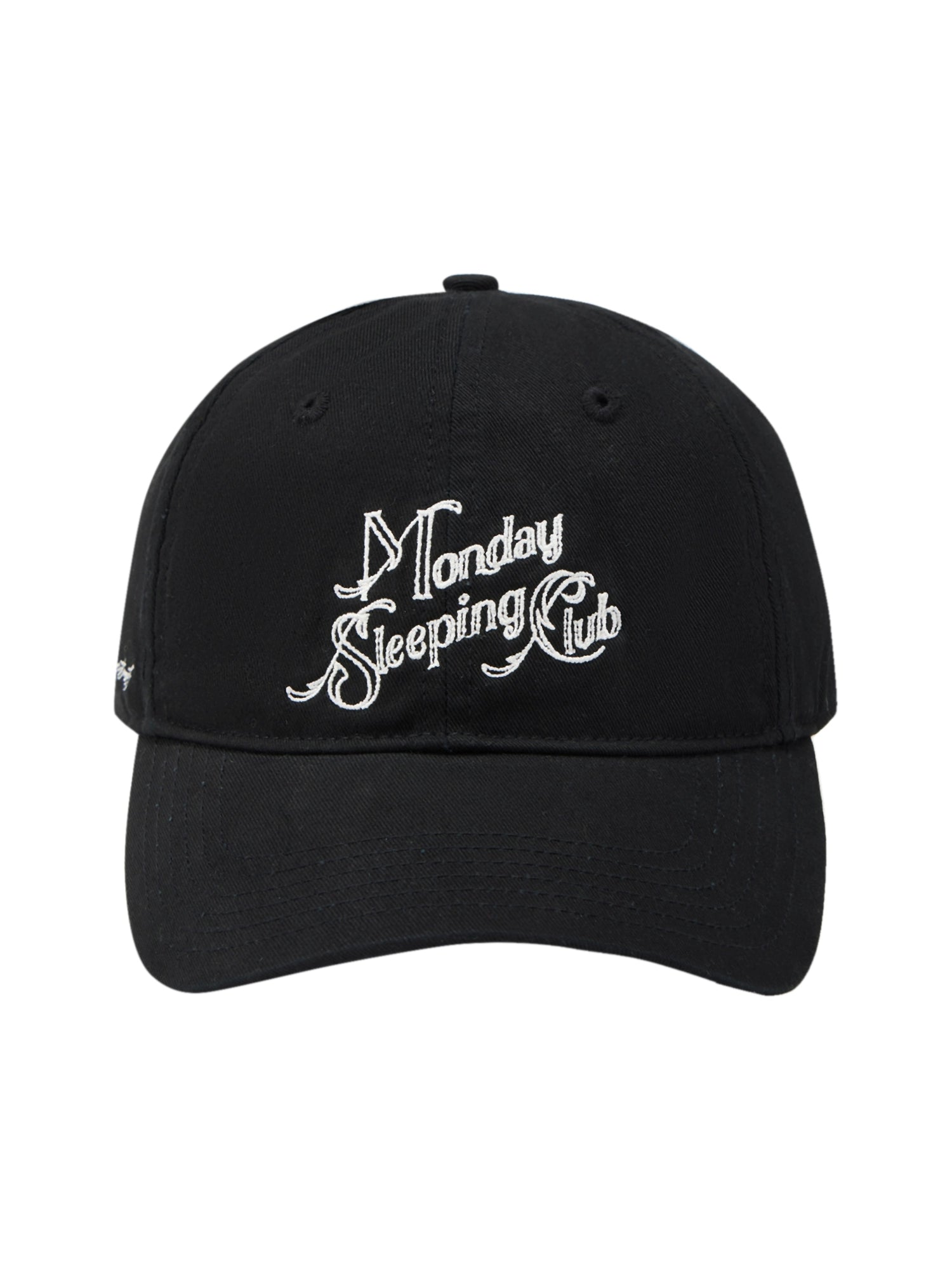 Monday Sleeping Club Parade Imprint Embroidered Baseball Cap