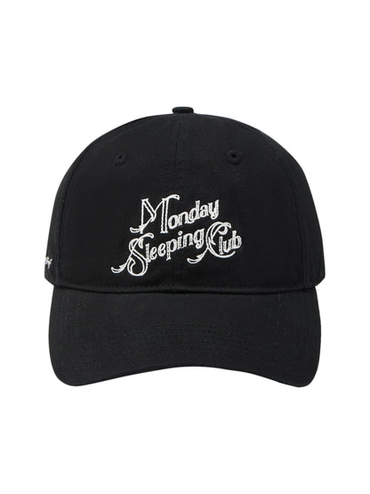 Monday Sleeping Club Parade Imprint Embroidered Baseball Cap