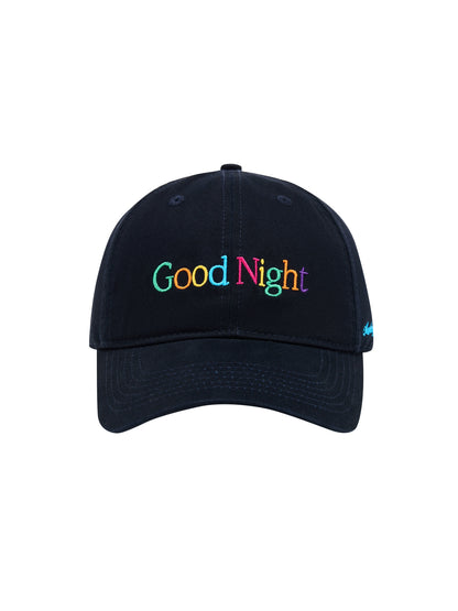 Monday Sleeping Club Day&Night Greetings Embroidered Baseball Cap