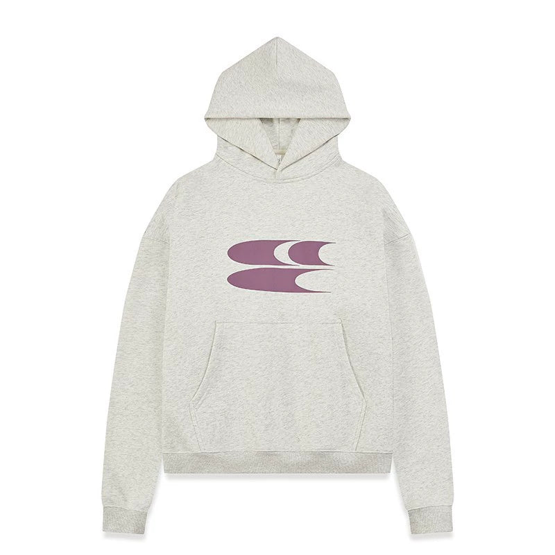 Crying Center Logo Print Thick Hoodie