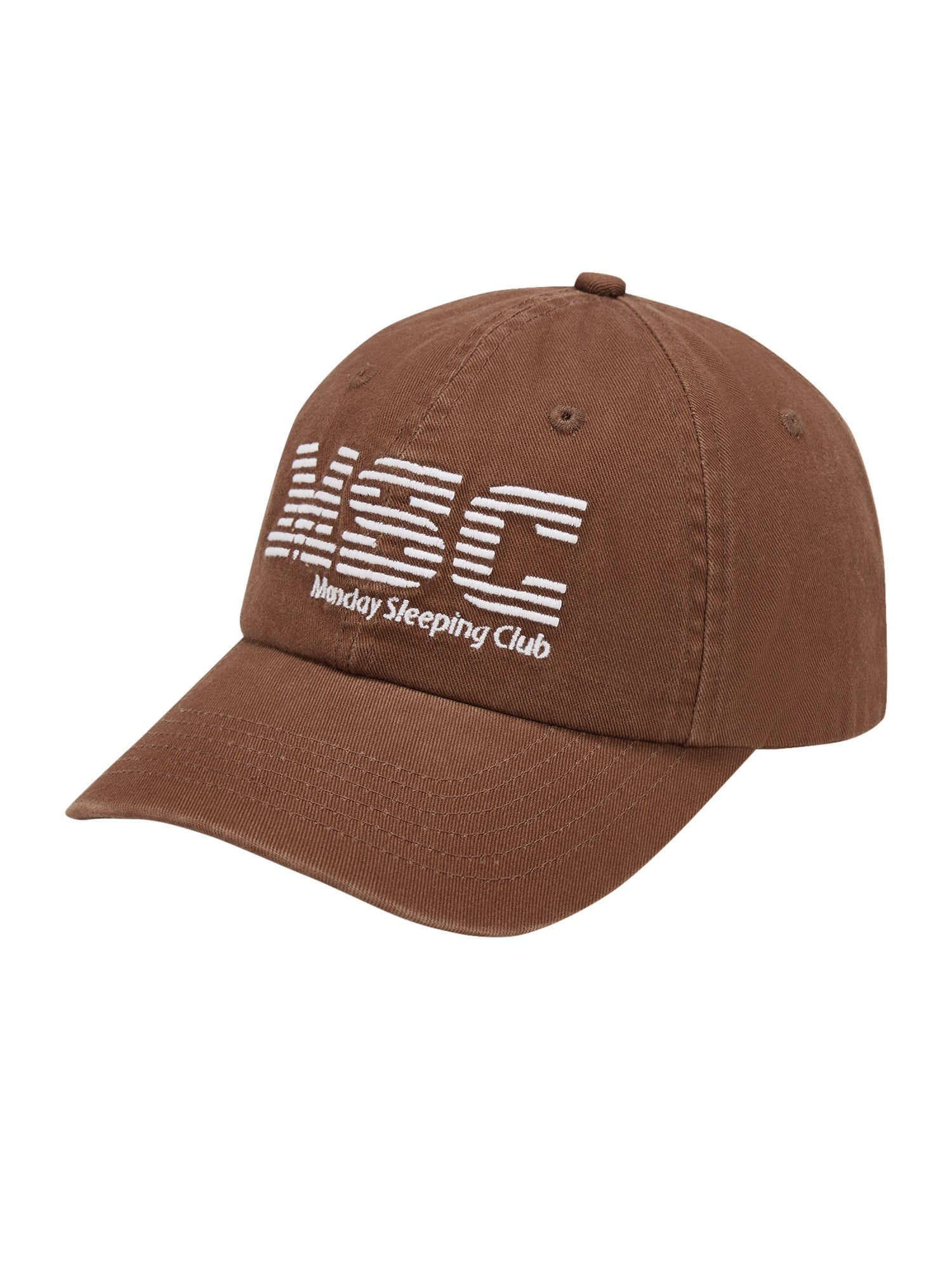 Monday Sleeping Club Office Series Referred To As Font Embroidered Baseball Cap