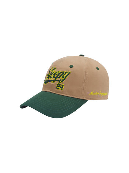 Monday Sleeping Club Sleepy Streamer Font Embroidery Color Matching Baseball Cap