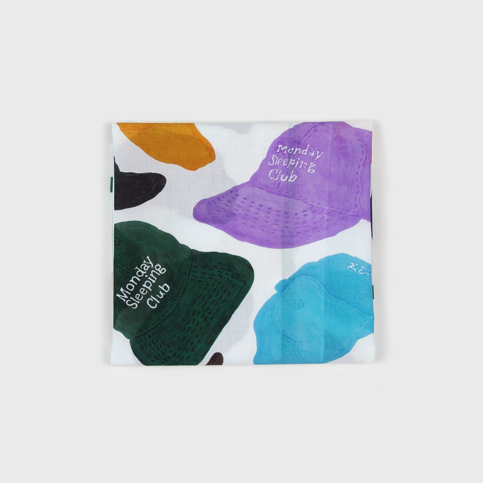 Monday Sleeping Club Holiday Collection Colorful Hand-painted Baseball Cap Square Towel