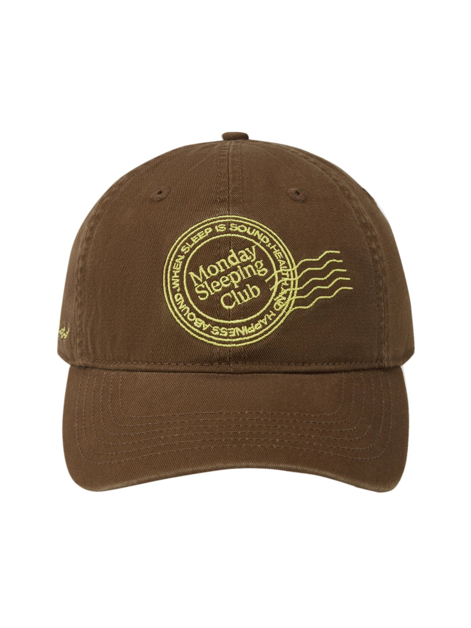 Monday Sleeping Club Cruise Imprint Embroidered Baseball Cap