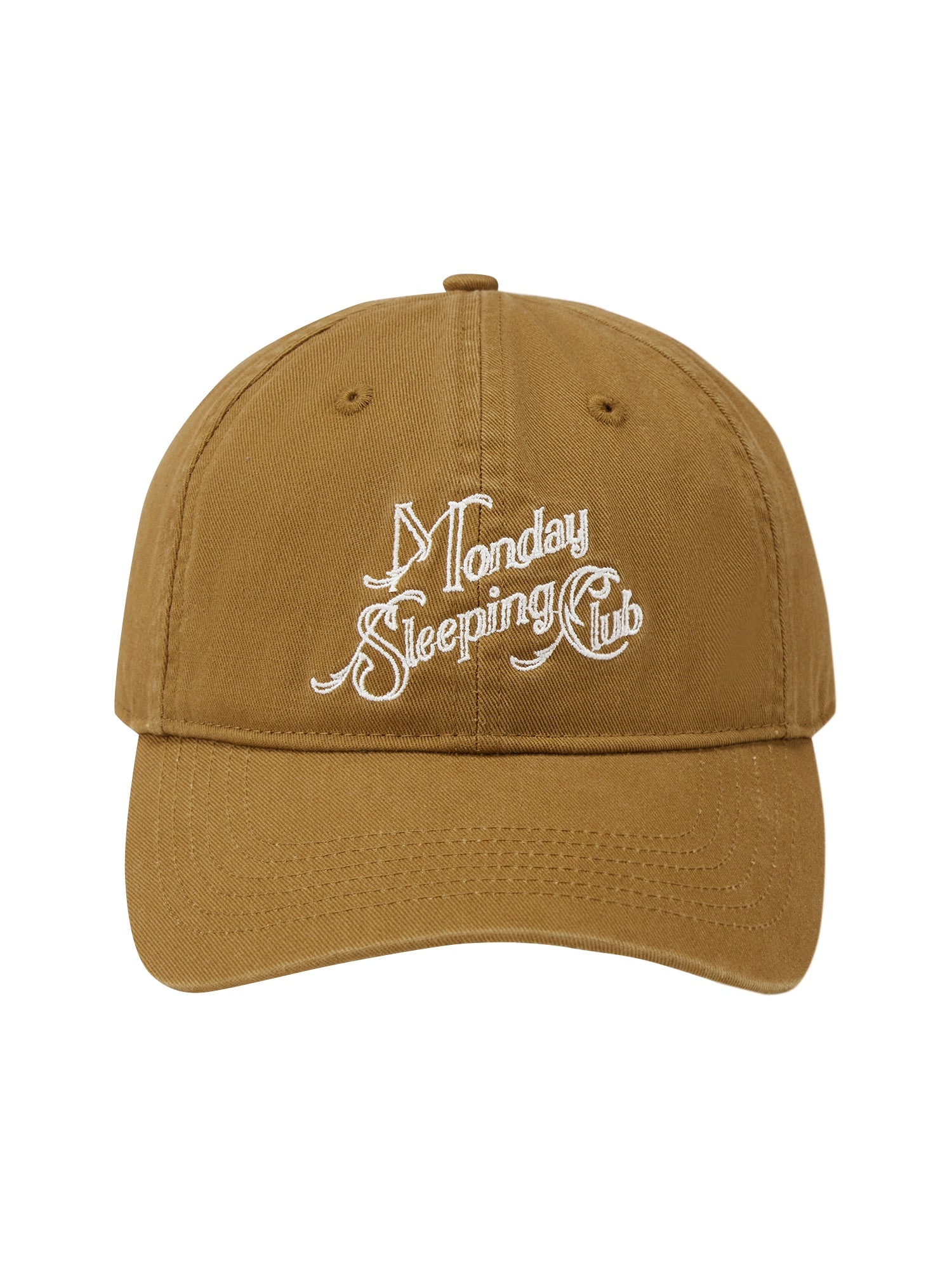 Monday Sleeping Club Parade Imprint Embroidered Baseball Cap